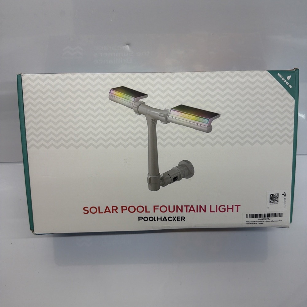 POOLHACKER LED Light Swimming Pool Fountains for Above Ground Pool Waterfall